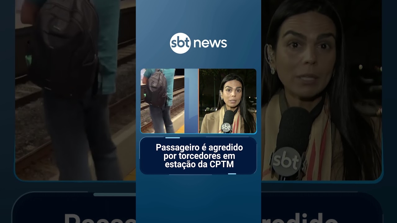 SP Passageiro é agredido por torcedores em estação da CPTM | SBTManhã