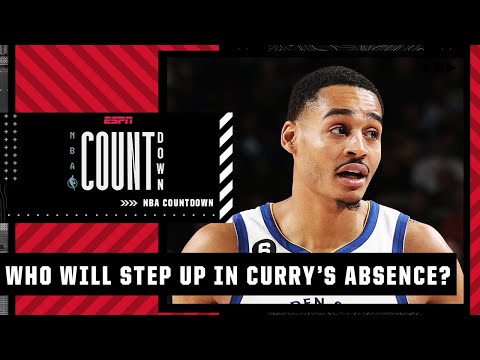 Stephen A. wants Jordan Poole to STEP UP in Steph Curry’s absence | NBA Countdown video clip