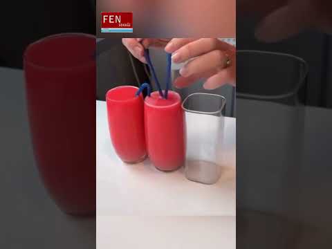 Sifon Etkisi Nedir? 3 Bardak Deneyiyle Şaşırtıcı Sonuç! #science #fensokağı #bilim