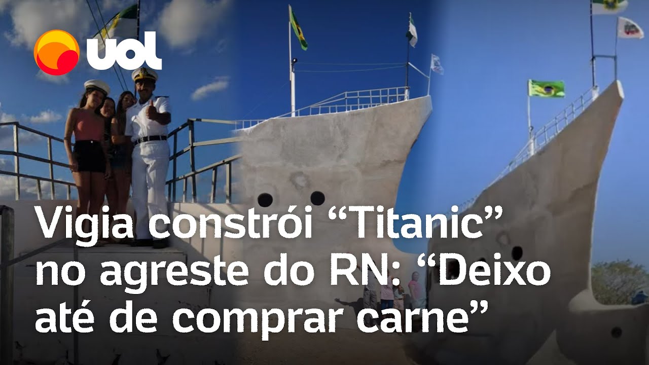 Deixo até de comprar carne diz vigia que constrói Titanic no agreste