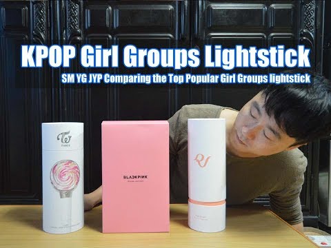 KPOP 엔터 3사 SM YG JYP 최고의 인기 걸그룹 트와이스 블랙핑크 레드벨벳 응원봉 비교 하기