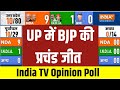India TV Opinion Poll 2024: UP में BJP की प्रचंड जीत...जानें 80 में से कितनी सीटें NDA को मिली?
