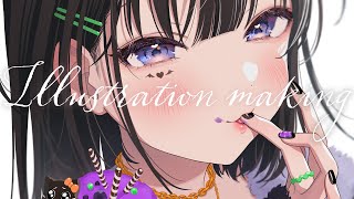 イラストメイキング - Illustration making【さばみぞれ】