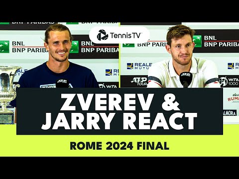 Alexander Zverev & Nicolas Jarry React To 2024 Rome Final 🗣️