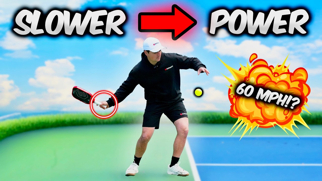 Hit Your Serve Harder By Swinging Slower (let me explain)