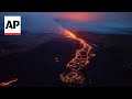 Lava spews from Iceland volcano in Grindavik