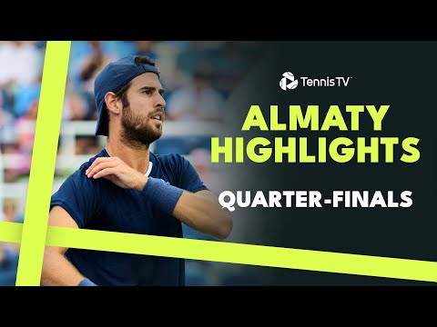 Tiafoe and Vukic Battle; Khachenov & Tabilo Also In Action | Almaty 2024 Quarter-Finals Highlights