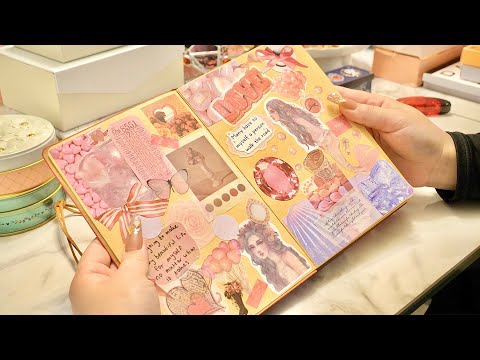 【ASMR】初めてのコラージュノート♡【Collage Vlog】