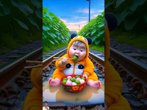 ❤️ Evolution of Baby: Train Attack on Baby for Food Eating #cat #cute #love #shorts BabyLos 66
