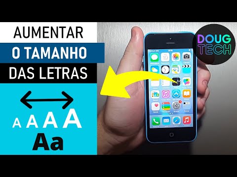 Como ajustar o TAMANHO das LETRAS em iPhone Antigo