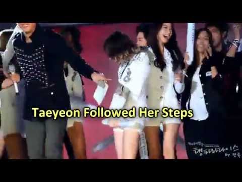 Hyoyeon keep passing her craziness into her Sm Family and She Loves It :)