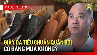 Quy trình sản xuất giày da tiêu chuẩn quân đội | Made in Hanoi