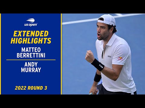 Andy Murray vs. Matteo Berrettini Extended Highlights | 2022 US Open Round 3