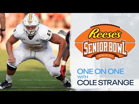 Cole Strange at the Senior Bowl | 1-on-1 Interview video clip