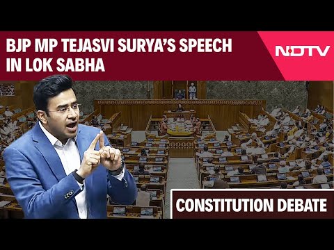 Parliament Speech | Tejasvi Surya's Speech In Lok Sabha On The Constitution's Journey Of 75 Years