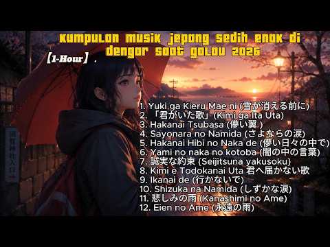 🌙 Musik Jepang Sedih Terbaru 2026 | Anime Sad Songs Playlist untuk Menemani Malam Sepi (1 Hour)