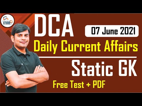 7 June 2021 Current Affairs in Hindi | Daily Current Affairs 2021 | Study91 DCA By Nitin Sir