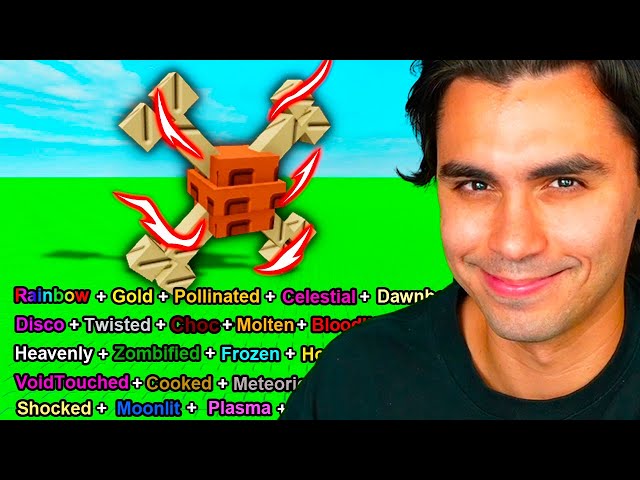 CRIEI UMA FARM DE BONE BLOSSOM NO GROW A GARDEN
