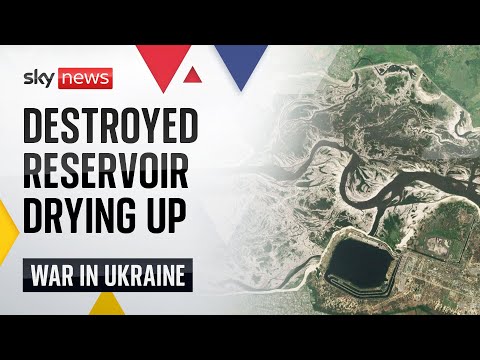 Ukraine War: Destroyed Kakhovka reservoir is drying up