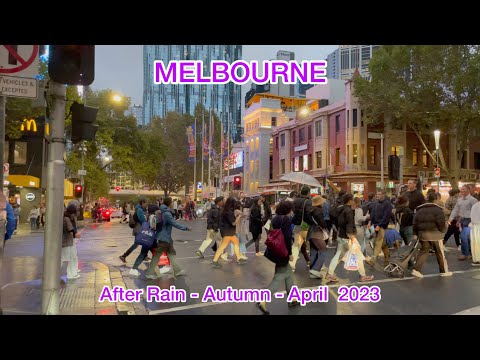 Melbourne After Rain in Autumn 2023