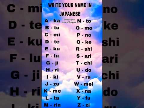 #love #subscribe #like #japanese name