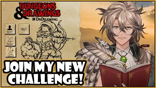 Drawing a Dwarf Ranger for my #DnDrawing challenge! Join and get your 