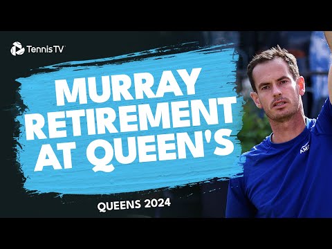 Andy Murray Retires With Back Injury 😢 | Queen's 2024