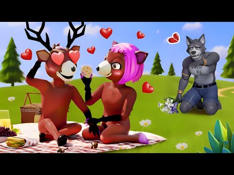 THE WOLF Sees DEERNOVA in Love with THE DEER? THE WOLF Is Furious! 99 Nights In The Forest Animation