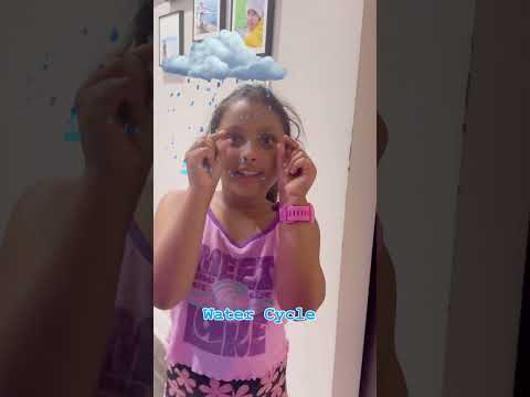 Water Cycle explained by lil cray cray Kashvi..#Lado #watercycle @KashviKreations