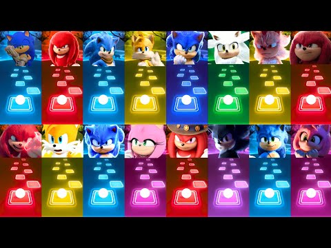 MEGA-MIX SHADOW TAILS SONIC AMY ROSE KNUCKLES SUPER GOLD SONIC COFFIN DANCE COVER VIDEO | TILES HOP