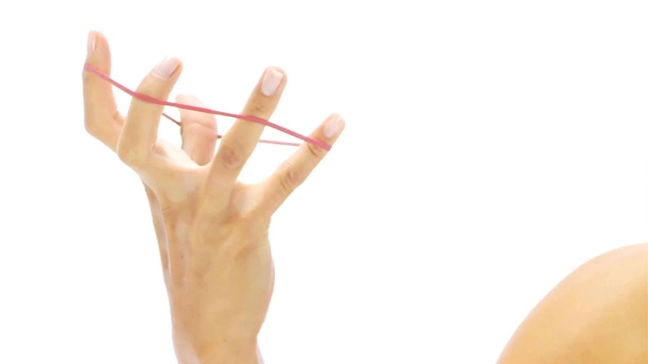 Finger Exercise With Rubber Band Great For Climbing Youtube