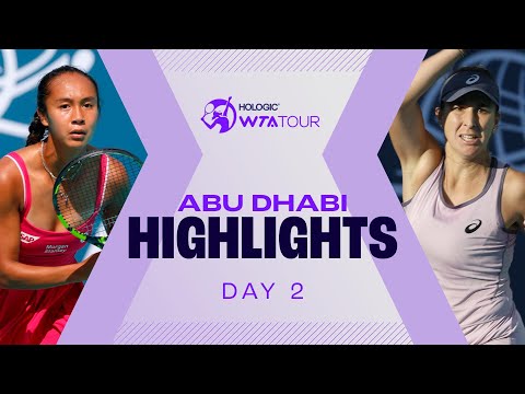 Fernandez, Bencic, Vondrousova and Jabeur on Day 2 in Abu Dhabi | WTA Match Highlights