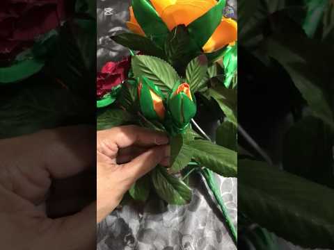 Tiny bud, big charm 🌸🧵A little ribbon turns into a blooming dream 🌼🌹#shorts#ribbonrose#rosebud#diy