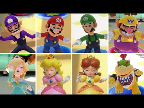 Super Mario Party Jamboree - All Character Dizzy Animations