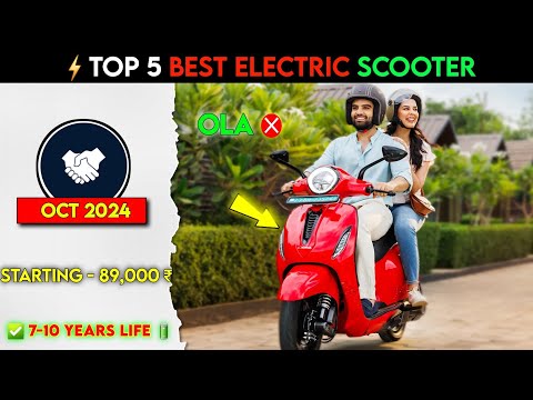 ⚡Top 5 best Electric Scooter OCTOBER 2024 | best electric scooter 2024 | Best EV | ride with mayur