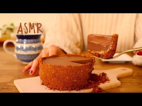 【咀嚼音/ASMR】GODIVAで生チョコレートタルトを食べる音   GODIVA  Chocolate Tart Eating Sounds