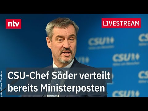 LIVE: Pressekonferenz von Söder und Dobrindt nach CSU-Vorstandssitzung