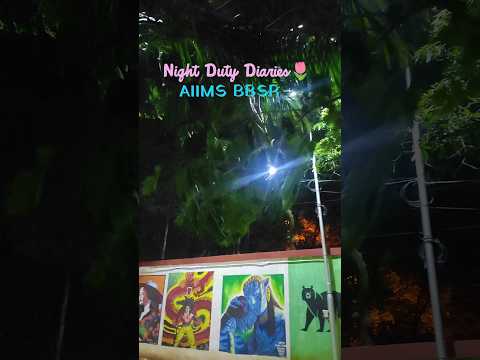 The Calm Side of Night Duty in AIIMS BBSR ☺️ #aiimsonianrupsa #aiimsbhubaneswar #aiimsnursing
