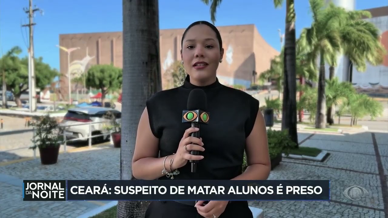 Preso suspeito de atirar contra e matar alunos em escola do Ceará | Jornal da Noite