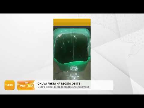 Quatro cidades da região registraram a chuva preta na Região Oeste | Tempo | SCC Meio-Dia