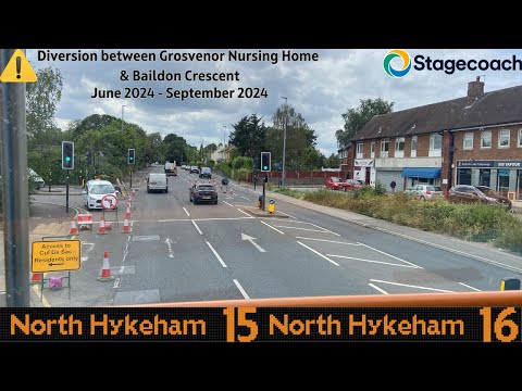 Routes 15 & 16 diversion: Lincoln Central - North Hykeham (unedited)