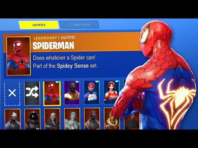 FORTNITE *NEW* SPIDERMAN SKIN HACK! (Battle Royale Custom ... - 640 x 480 jpeg 73kB