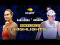 Aryna Sabalenka vs Linda Noskova | Quarter-Final | Match Highlights | #USOpen 2026