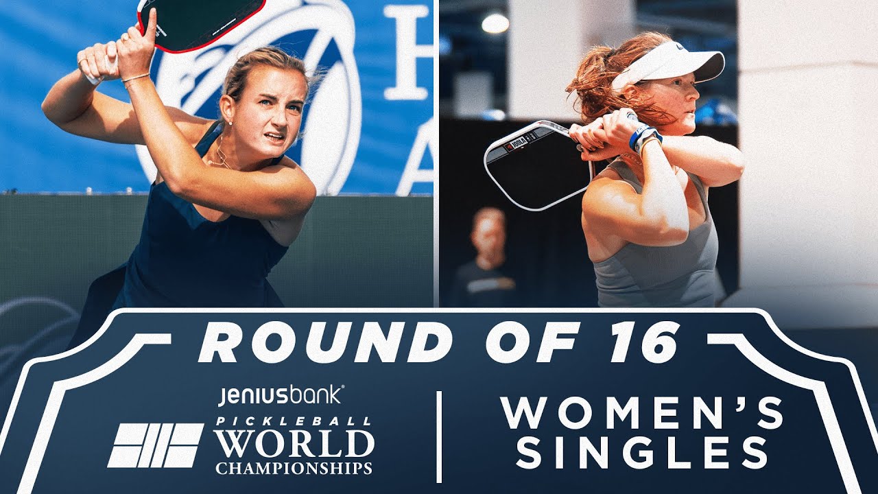 Kate Fahey v Liz Truluck at the Jenius Bank Pickleball World Championships