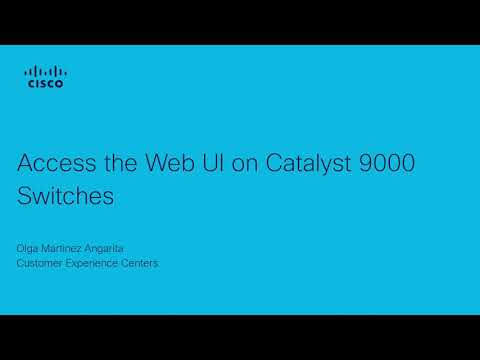 How to access WebUI on Catalysts 9000 switches