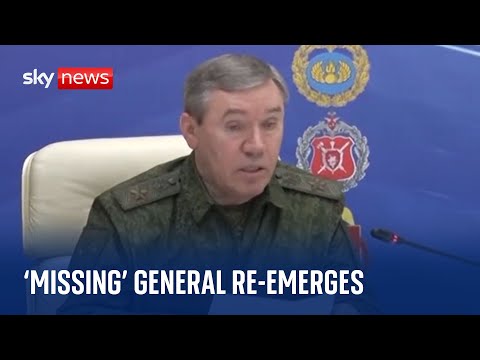 Ukraine news: 'Missing' top Russian general re-emerges for first time since failed Wagner mutiny