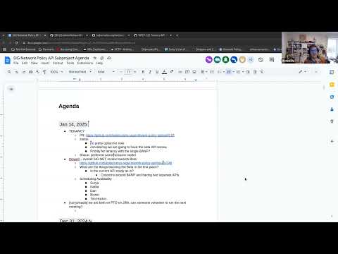 Network Policy API Meeting for 20250114