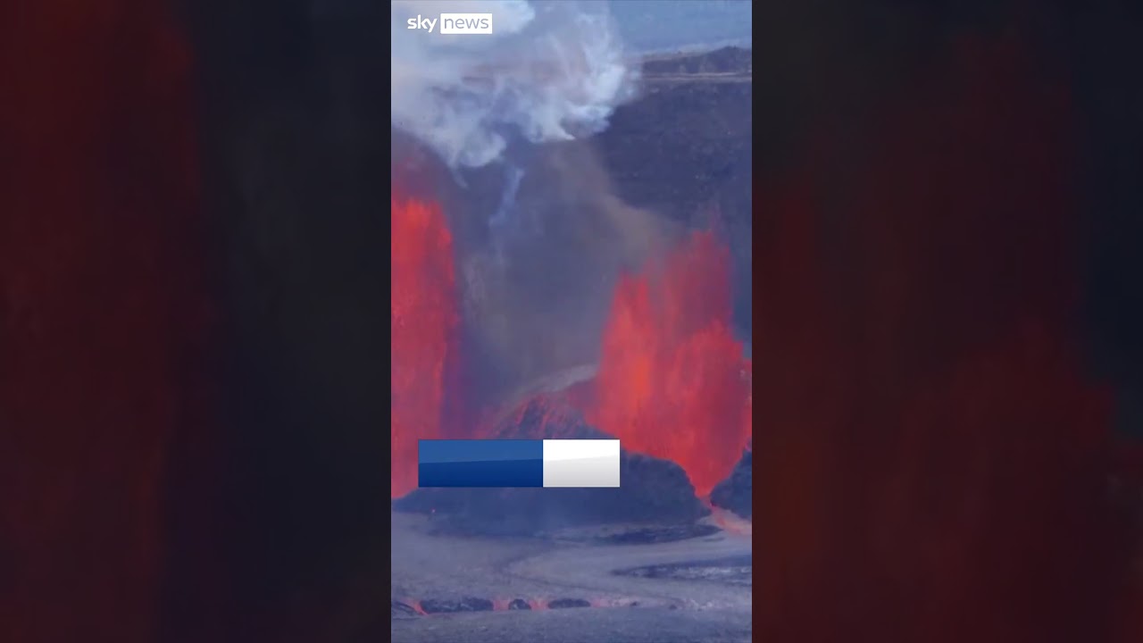 Lava reaches 600ft in latest eruption