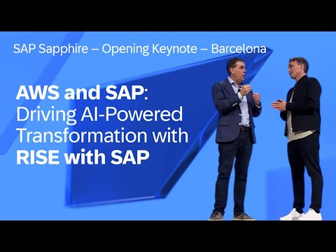 AWS and SAP: Driving AI-Powered Transformation with RISE with SAP | SAP Sapphire 2024