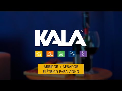 Aerador de Vinho Elétrico Tubo Retrátil USB Biv Kala  - Vídeo explicativo